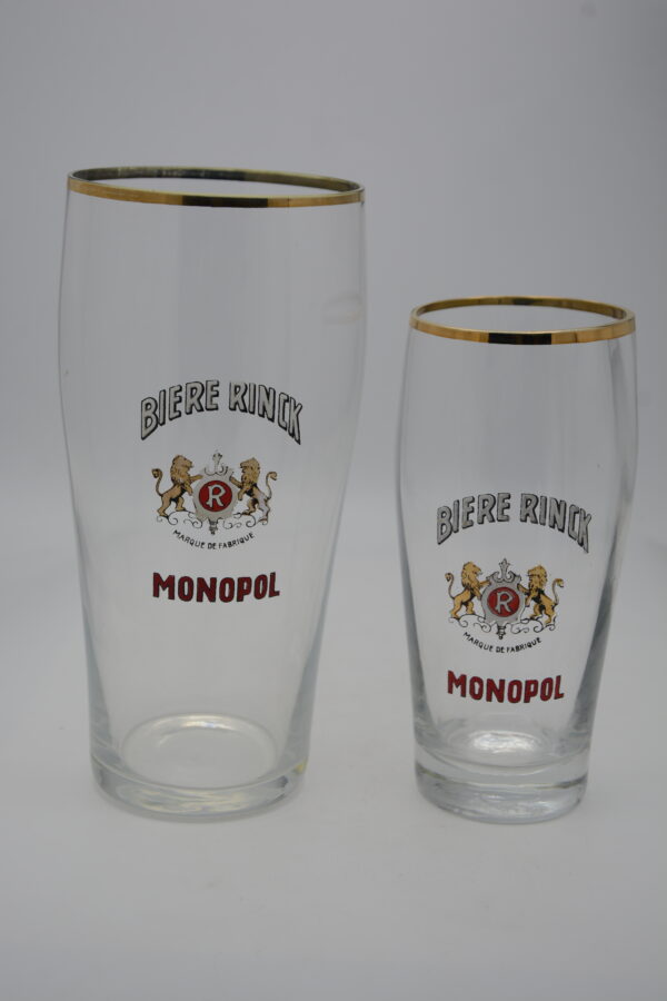 Bière Rinck Monopol /   Lyon 0,80 litre et 0,40 Litre